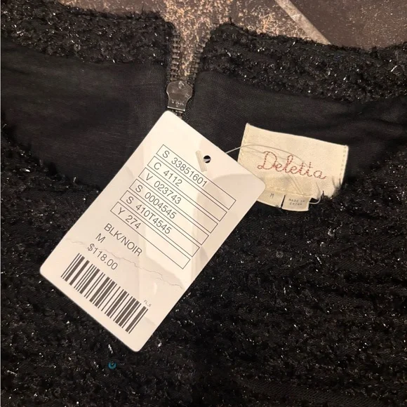 Anthropologie Deletta holiday top with feathers - M - Picture 5 of 6